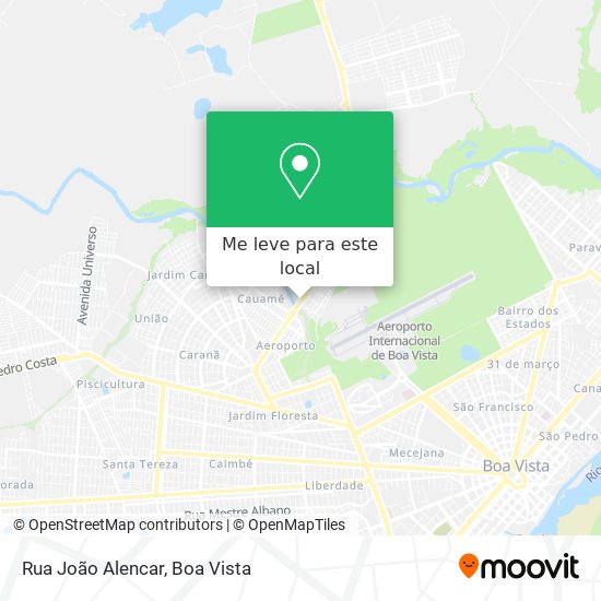 Rua João Alencar mapa