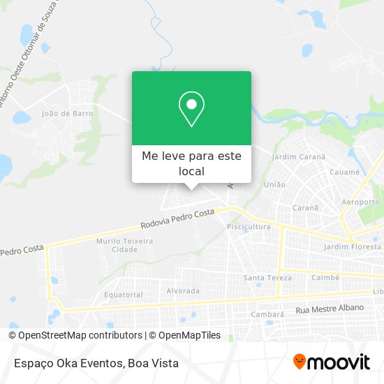 Espaço Oka Eventos mapa