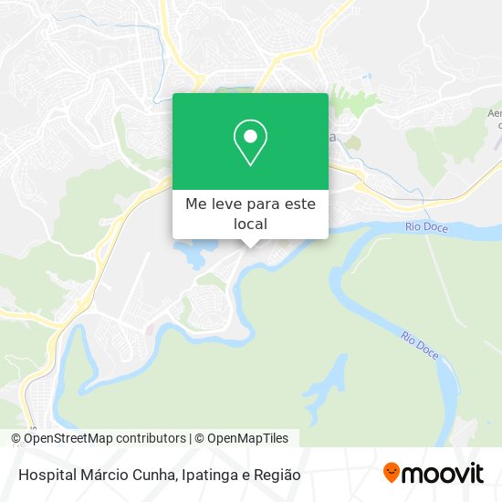 Hospital Márcio Cunha mapa