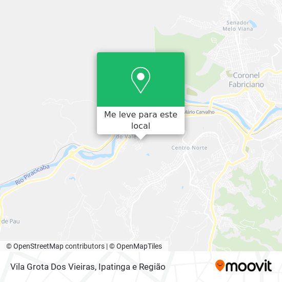 Vila Grota Dos Vieiras mapa