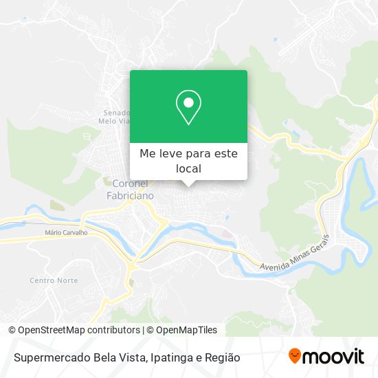 Supermercado Bela Vista mapa