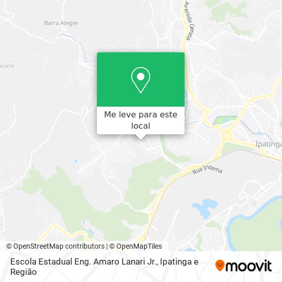 Escola Estadual Eng. Amaro Lanari Jr. mapa