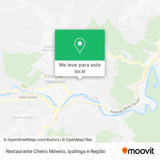 Restaurante Cheiro Mineiro mapa