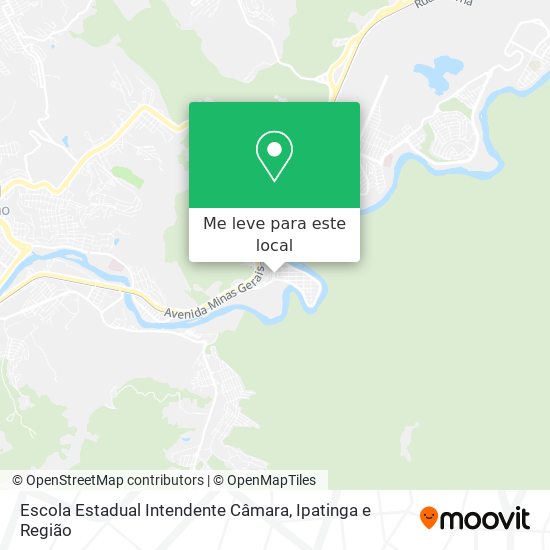 Escola Estadual Intendente Câmara mapa