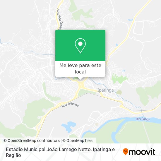 Estádio Municipal João Lamego Netto mapa