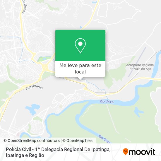 Polícia Civil - 1ª Delegacia Regional De Ipatinga mapa