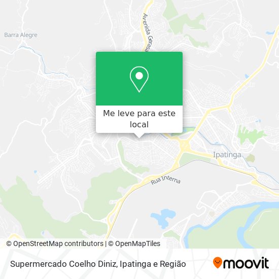 Supermercado Coelho Diniz mapa