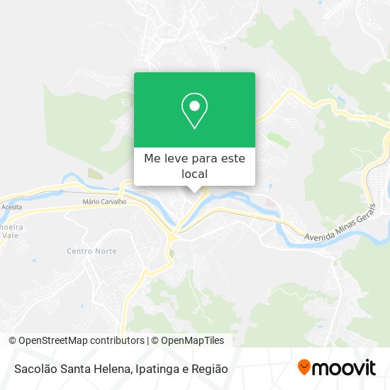 Sacolão Santa Helena mapa