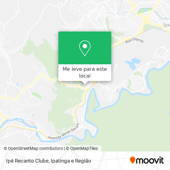 Ipê Recanto Clube mapa