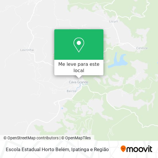 Escola Estadual Horto Belém mapa