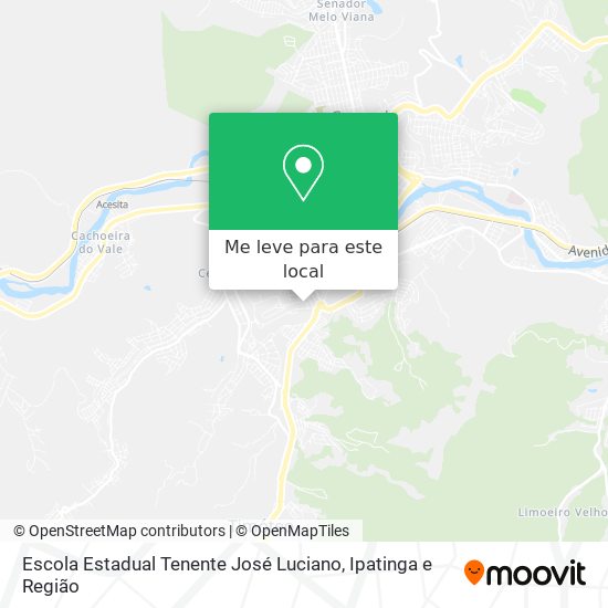 Escola Estadual Tenente José Luciano mapa