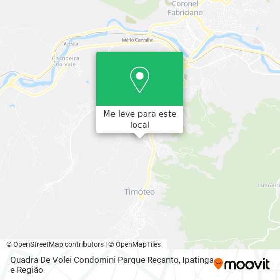 Quadra De Volei Condomini Parque Recanto mapa