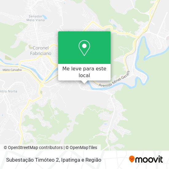 Subestação Timóteo 2 mapa
