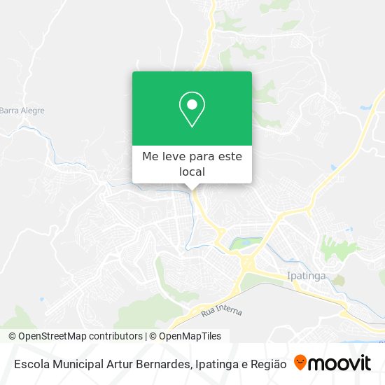 Escola Municipal Artur Bernardes mapa