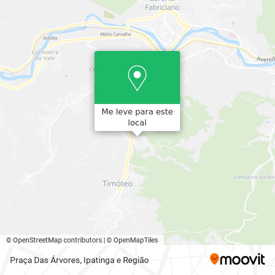 Praça Das Árvores mapa