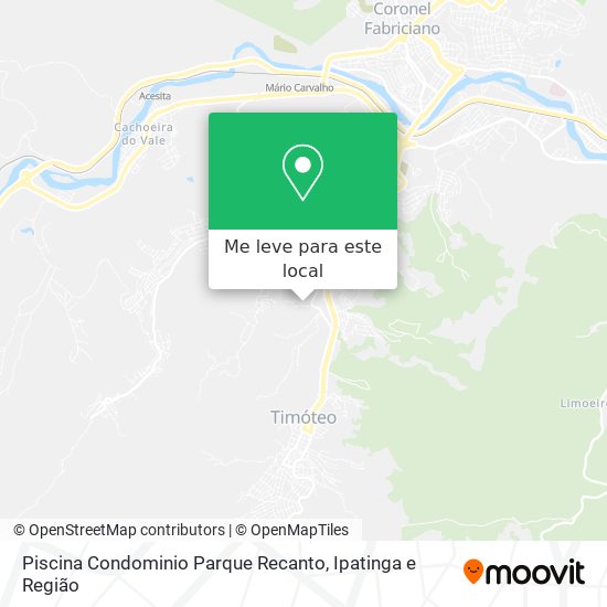 Piscina Condominio Parque Recanto mapa