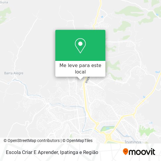 Escola Criar E Aprender mapa