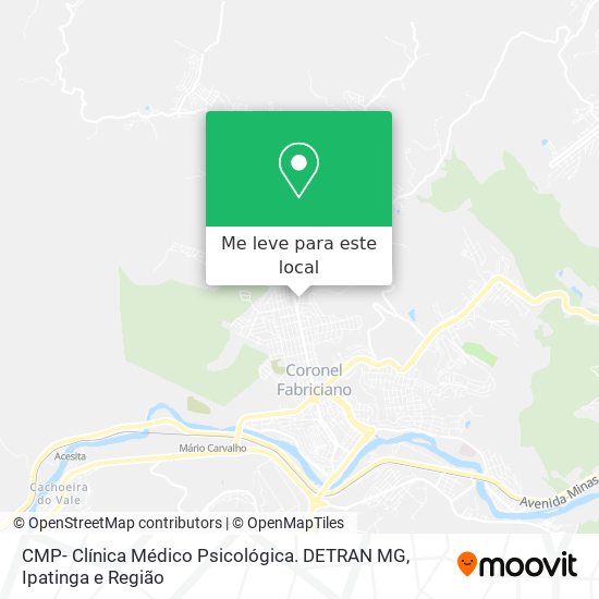 CMP- Clínica Médico Psicológica. DETRAN MG mapa
