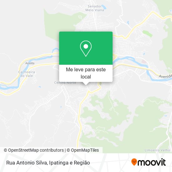 Rua Antonio Silva mapa