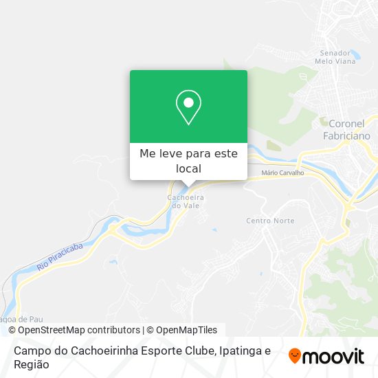 Campo do Cachoeirinha Esporte Clube mapa