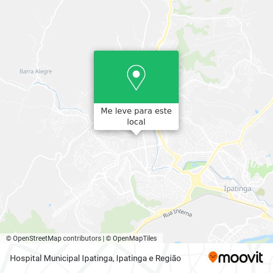 Hospital Municipal Ipatinga mapa