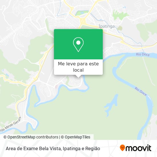 Area de Exame Bela Vista mapa