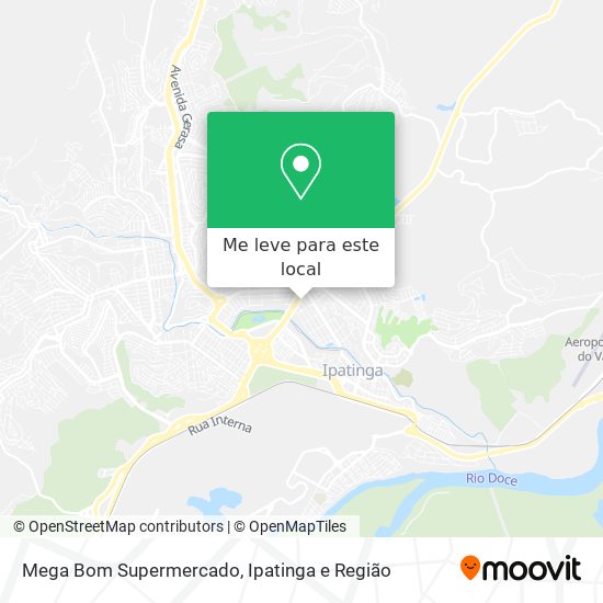 Mega Bom Supermercado mapa