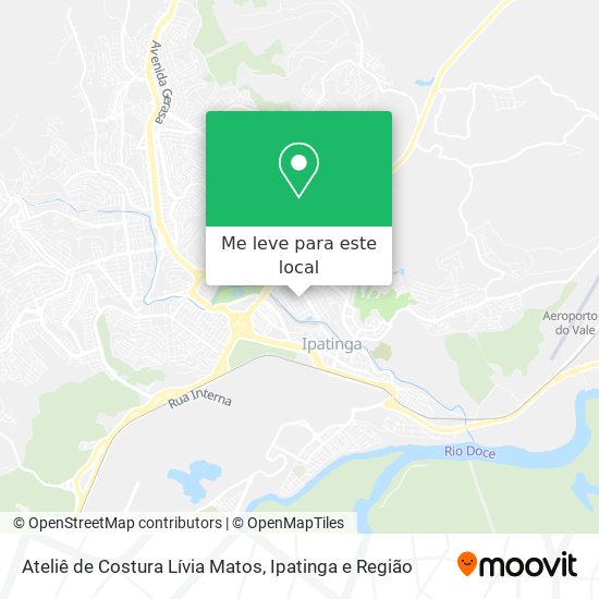 Ateliê de Costura Lívia Matos mapa