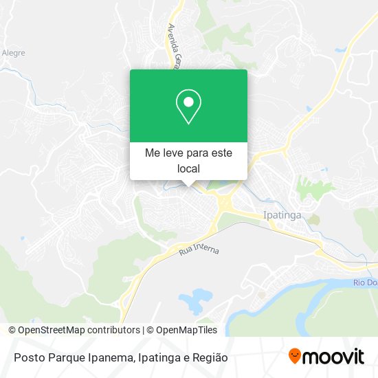 Posto Parque Ipanema mapa