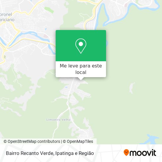 Bairro Recanto Verde mapa