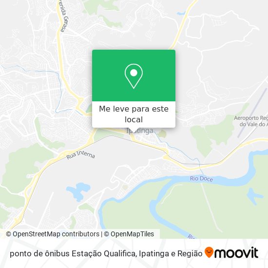 ponto de ônibus Estação Qualifica mapa