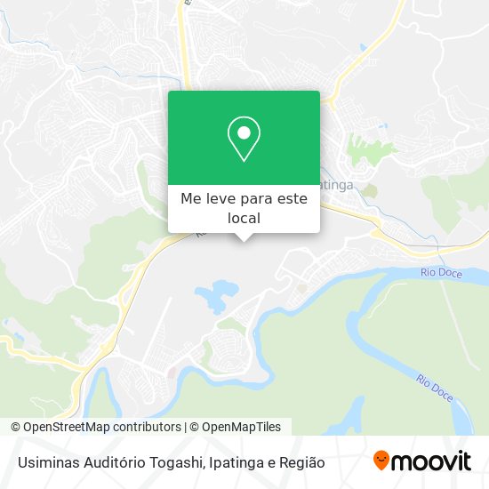 Usiminas Auditório Togashi mapa