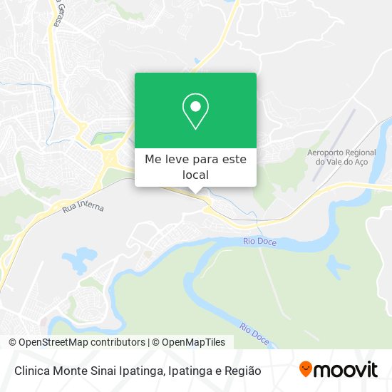 Clinica Monte Sinai Ipatinga mapa