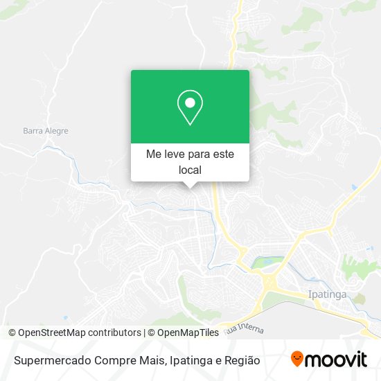 Supermercado Compre Mais mapa
