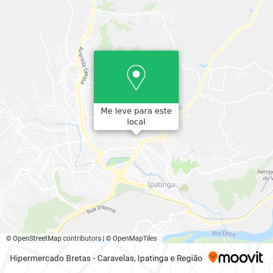 Hipermercado Bretas - Caravelas mapa