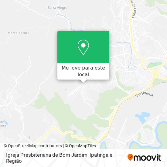 Igreja Presbiteriana de Bom Jardim mapa