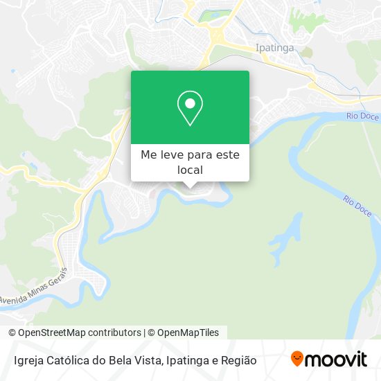 Igreja Católica do Bela Vista mapa