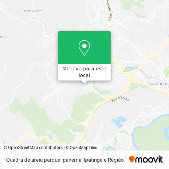 Quadra de areia parque ipanema mapa