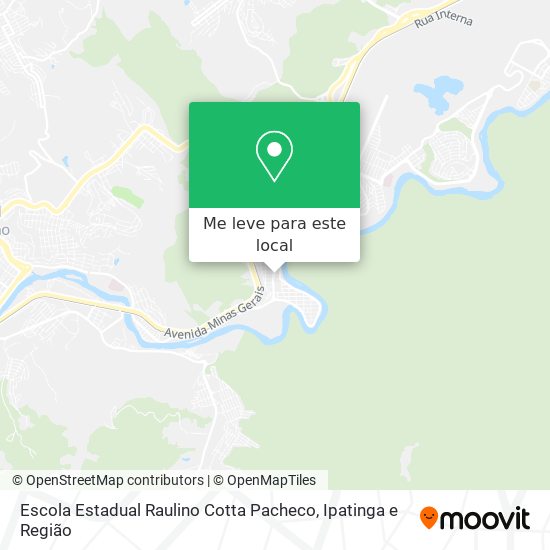 Escola Estadual Raulino Cotta Pacheco mapa