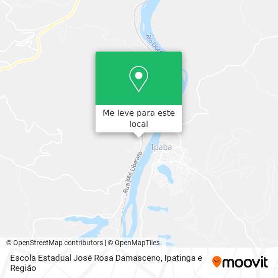Escola Estadual José Rosa Damasceno mapa