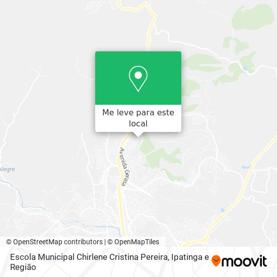 Escola Municipal Chirlene Cristina Pereira mapa