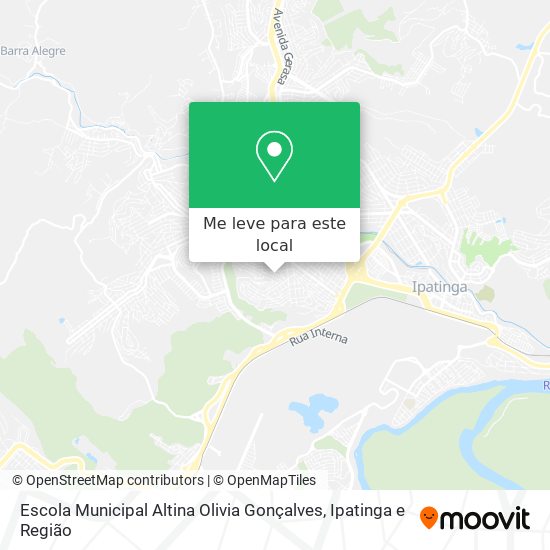 Escola  Municipal Altina Olivia Gonçalves mapa