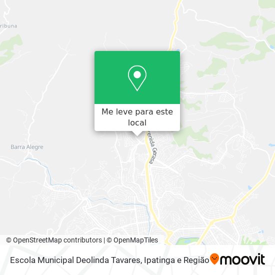 Escola Municipal Deolinda Tavares mapa