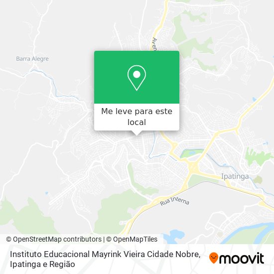 Instituto Educacional Mayrink Vieira Cidade Nobre mapa
