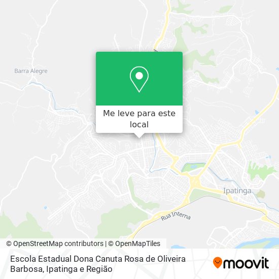 Escola Estadual Dona Canuta Rosa de Oliveira Barbosa mapa