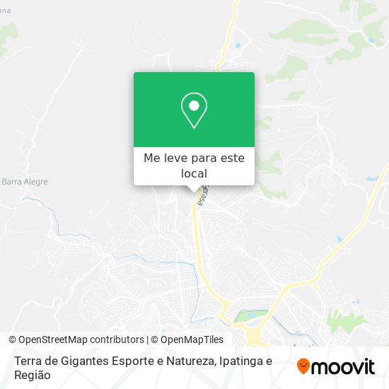 Terra de Gigantes Esporte e Natureza mapa