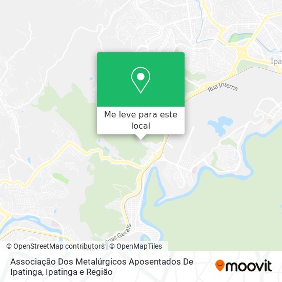 Associação Dos Metalúrgicos Aposentados De Ipatinga mapa