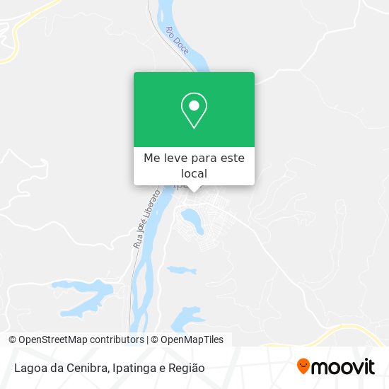 Lagoa da Cenibra mapa