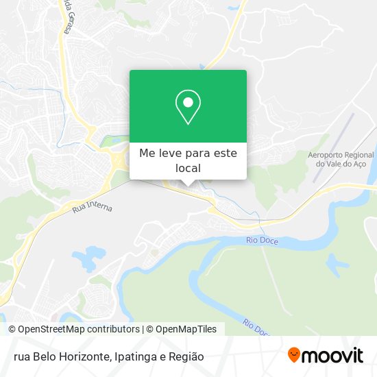 rua Belo Horizonte mapa