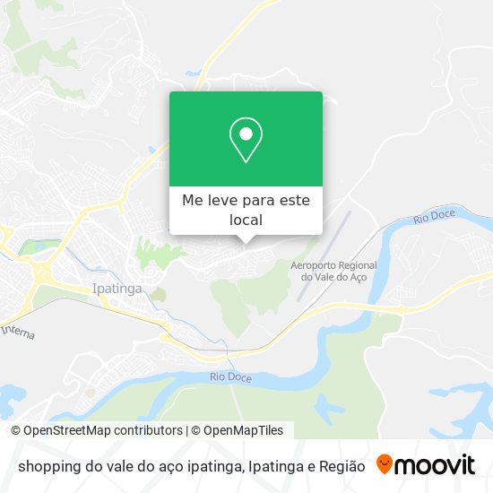 shopping do vale do aço ipatinga mapa